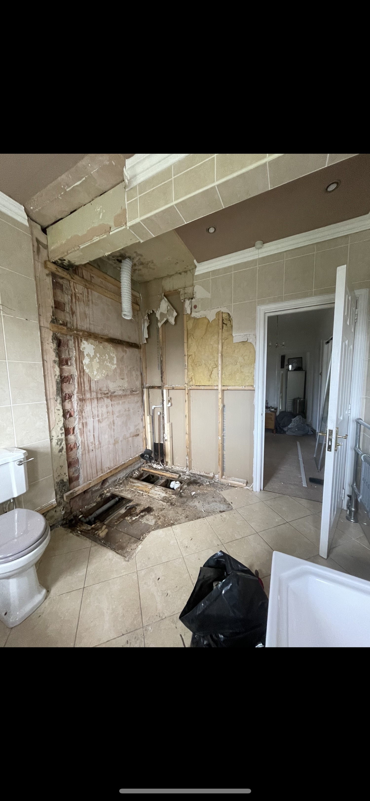 Bathroom strip-out before