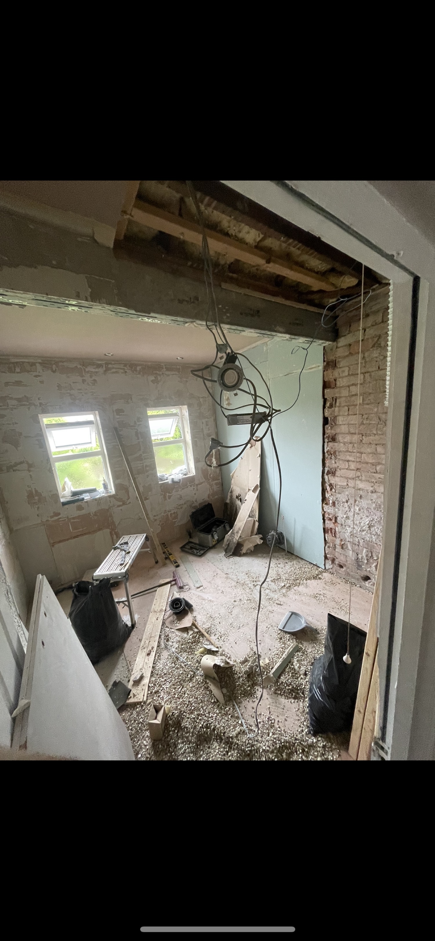 Bathroom during renovation