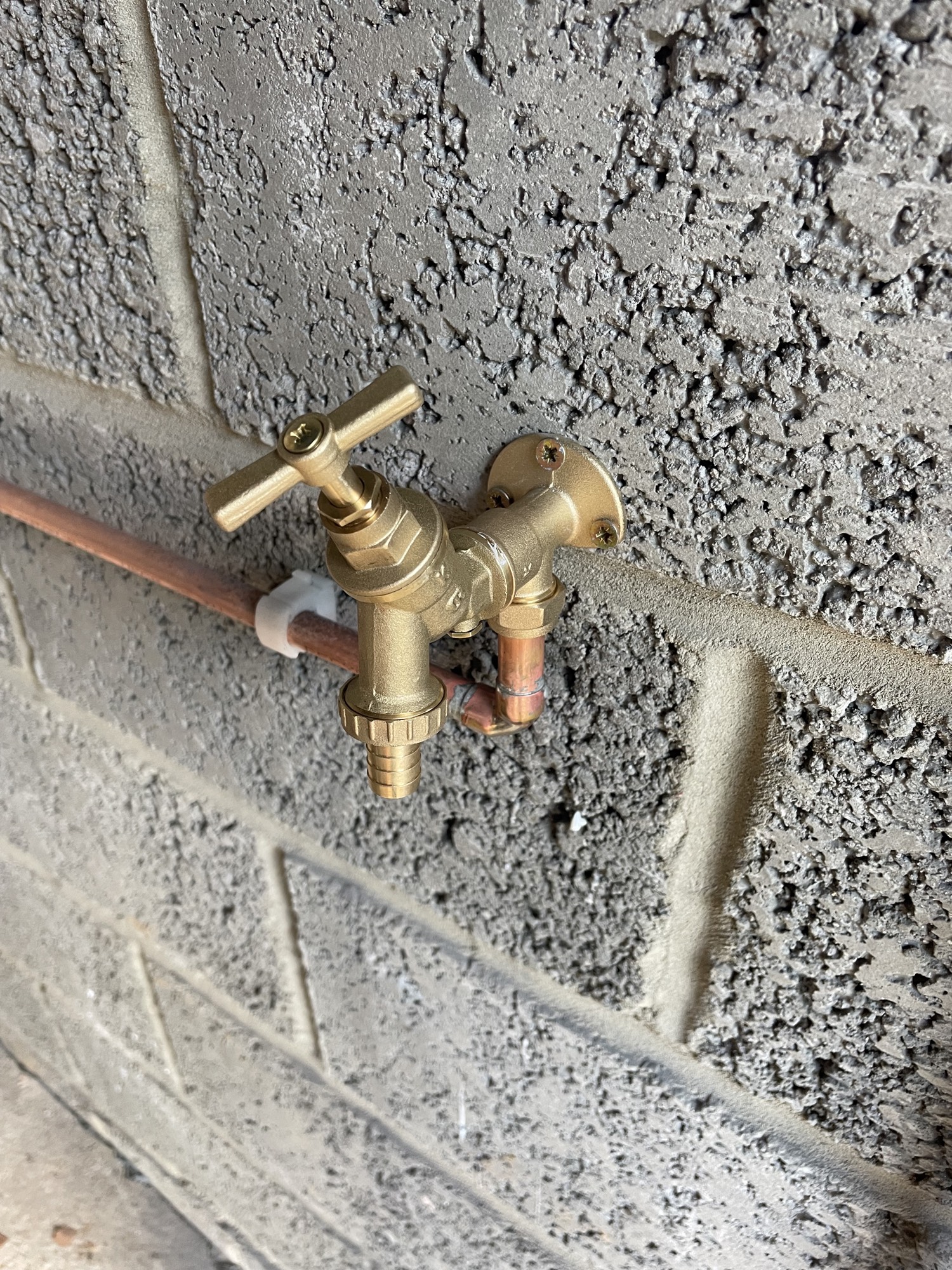 Brass outdoor tap